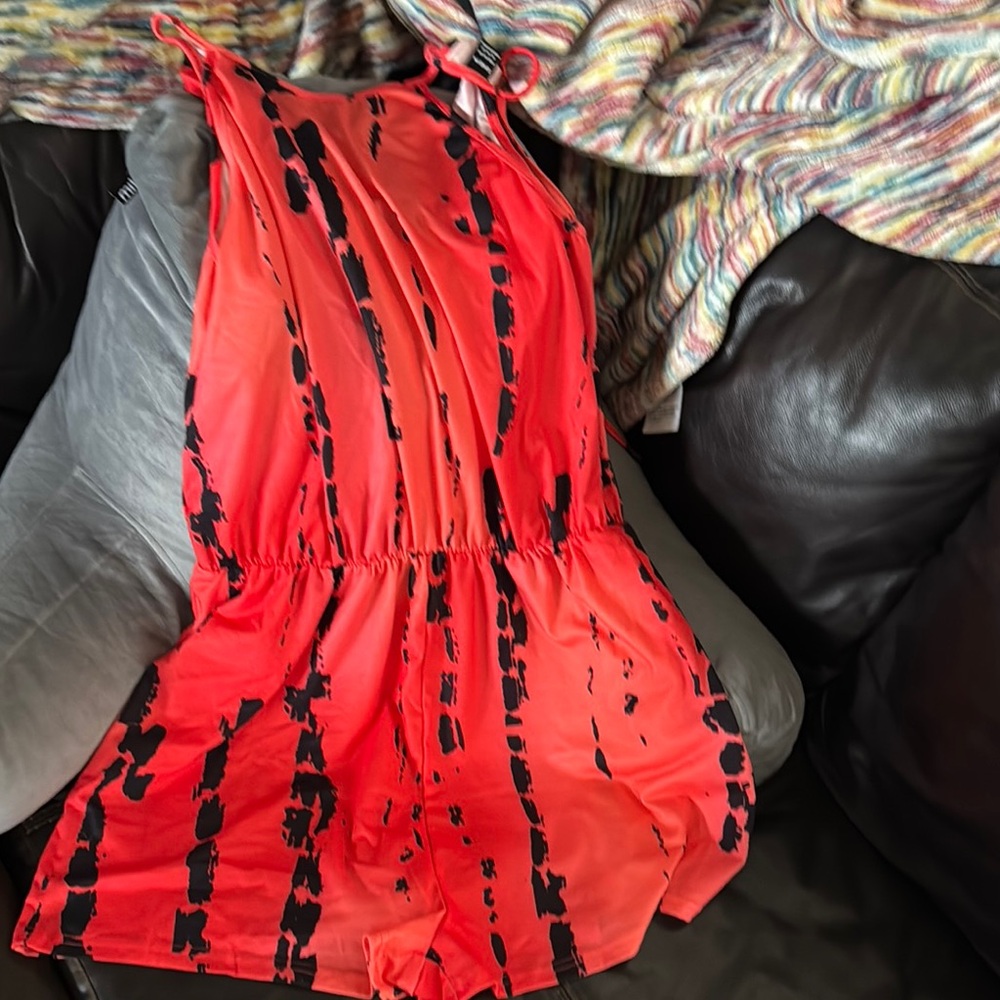 SHEIN Red and Black Women's Shorts